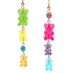 Betsey Johnson Multicolor Gummy Bear Earrings